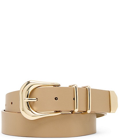 Dillard's 1.25" Micro Pebble Chunky Buckle Belt