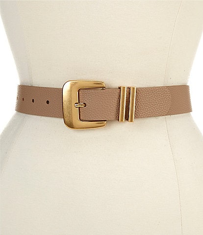 Dillard's 1.25" Modern Harness Faux Leather Belt