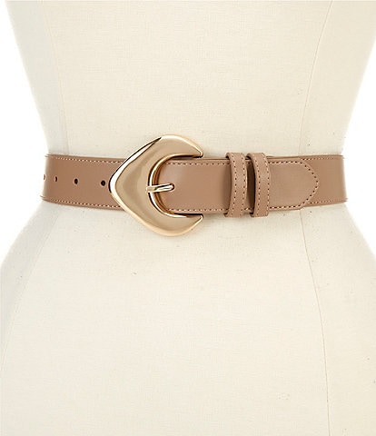 Dillard's 1.34" Soft Triangle Buckle Faux Leather Belt