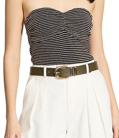 Dillard's 1.37" Chunky Two-Tone Metal Keeper Belt