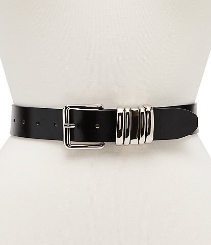 Dillard's 1.41#double; Multi Keeper Glazed & Smooth Belt