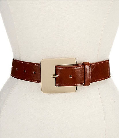 Dillard's 1.5#double; Oversized Square Buckle Belt