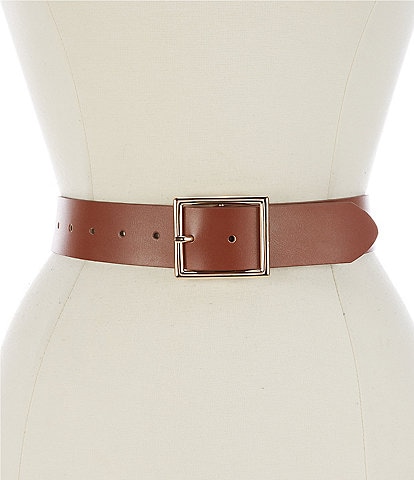 Dillard's 1.5#double; Square Classic Leather Belt