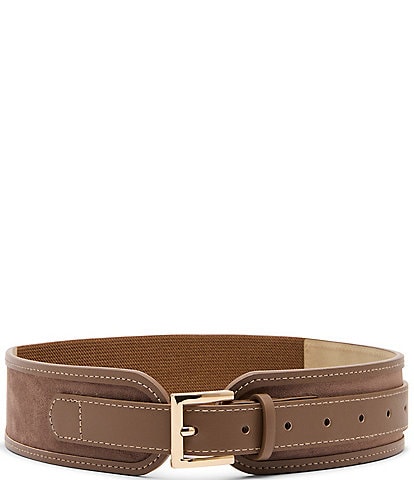 Dillard's 2#double; Suede Waist Stretch Belt