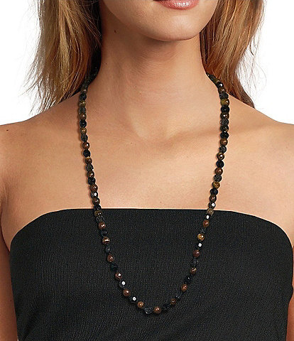 Dillard's Beaded Long Strand Necklace