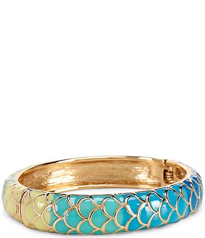 Dillard's Blue Ombre Fish Scale Hinge Bracelet