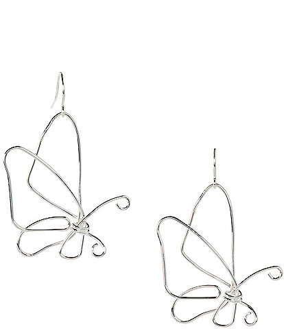 Dillard's Butterfly Wire Drop Earrings