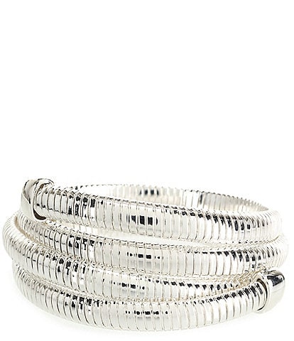 Dillard's Cobra Chain Multi Row Coil Bracelet