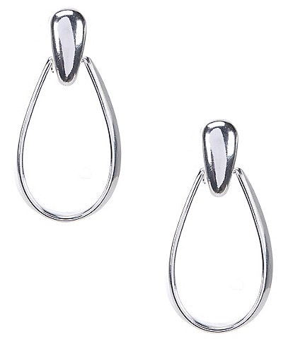 Dillard's Elongated Loop Clip-On Hoop Earrings