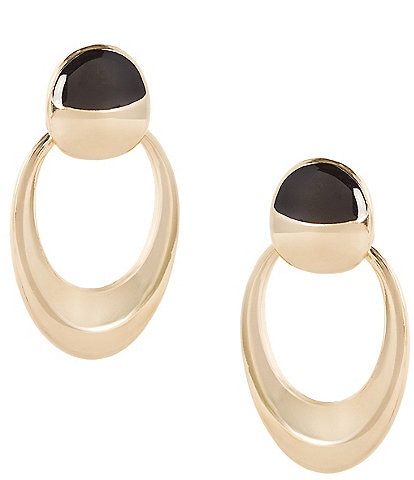Dillard's Enamel Open Hoop Earrings