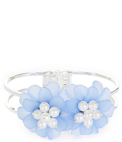 Dillard's Flowers Statement Cuff Bracelet