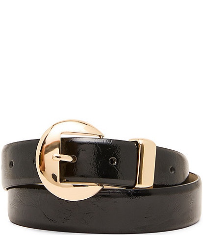 Dillard's Glazed Leather Pant Belt