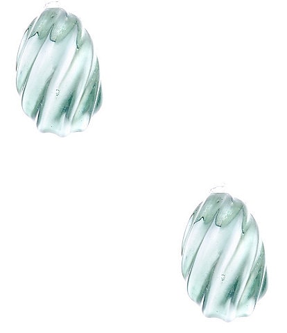 Dillard's Green Waves Teardrop Drop Earrings