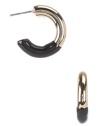 Dillard's Half Epoxy Hoop Earrings