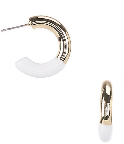 Dillard's Half Epoxy Hoop Earrings
