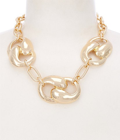 Dillard's Infinity Links Chain Statement Necklace