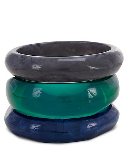 Dillard's Ipanema Acrylic Resort Bangle Bracelet Set