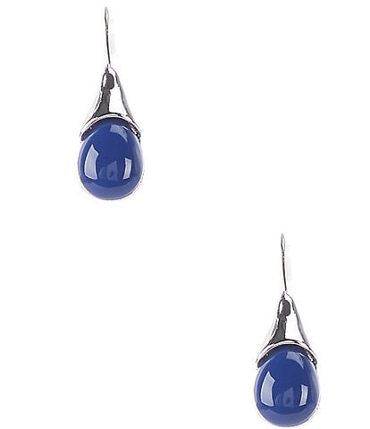 Dillard's Jet Resin Teardrop Drop Earrings