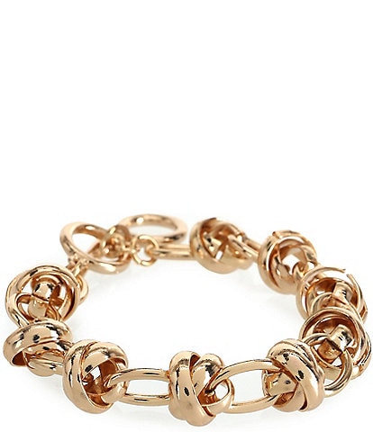 Dillard's Knotted Oval Chain Link Line Bracelet