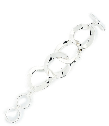 Dillard's Large Curb Link Metal Line Bracelet