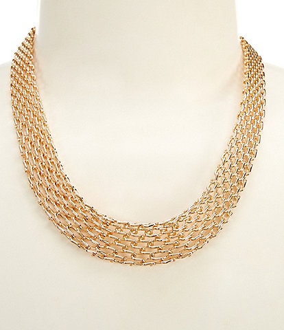 Dillard's Mesh Chain Short Collar Necklace