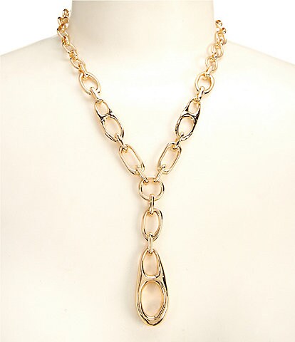 Dillard's Modern Mariner Chain Link Y-Necklace