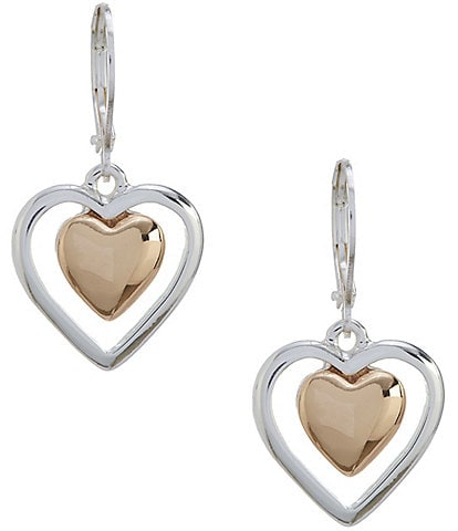 Dillard's Orbital Heart Drop Earrings