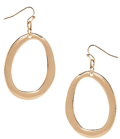 Dillard's Oval Loop Drop Earrings