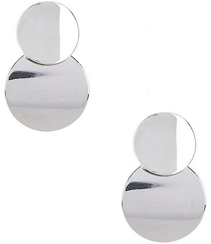 Dillard's Overlap Disc Drop Earrings