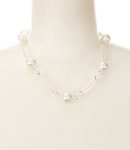 Dillard's Paper Clip Chain Long Strand Necklace