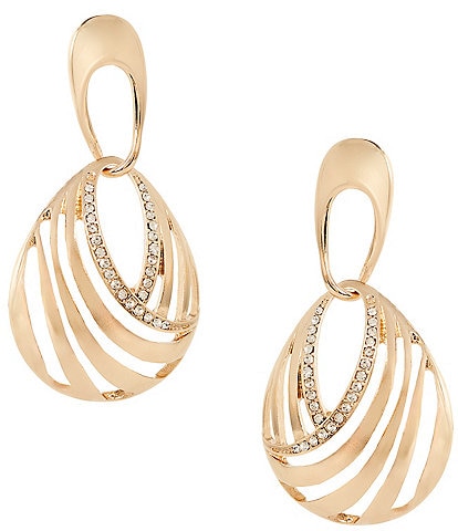 Dillard's Pave Open Drop Earrings