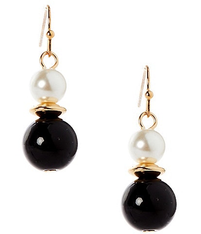 Dillard's Pearl and Bead Drop Earrings