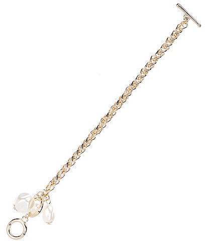 Dillard's Pearl Drops Line Bracelet