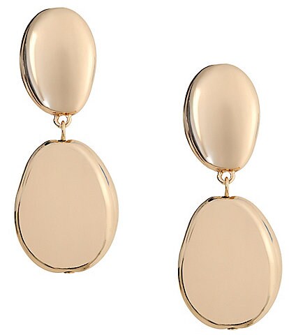 Dillard's Pebble Ccb Double Drop Clip Earrings