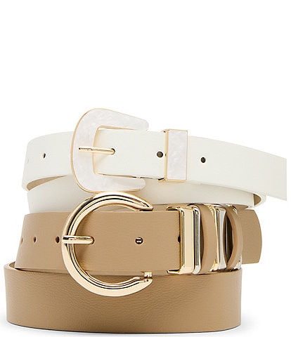 Dillard's Resin Inlay & Multi Keeper Belt Set