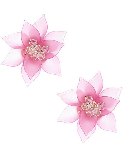 Dillard's Rosalie Pink Petals Stud Earrings
