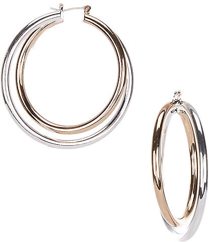 Dillard's Round Wire Crisscross Hoop Earrings