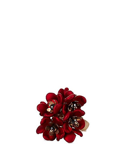 Dillard's Scarlet Flowers Stretch Statement Ring