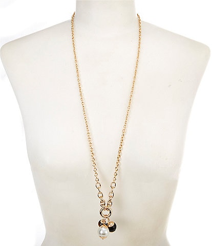 Dillard's Shaky Beads Long Pendant Necklace