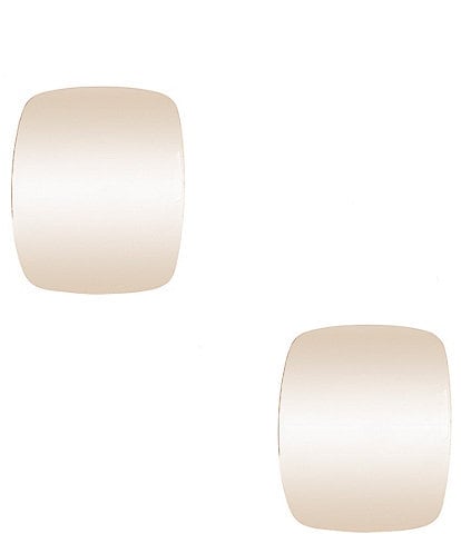 Dillard's Square Metal Sculptural Clip-On Earrings