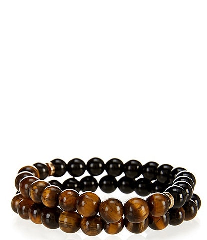 Dillard's Tiger's Eye Bead Stretch Bracelet