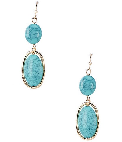 Dillard's Turquoise Linear Earrings