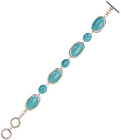 Dillard's Turquoise Link Line Bracelet