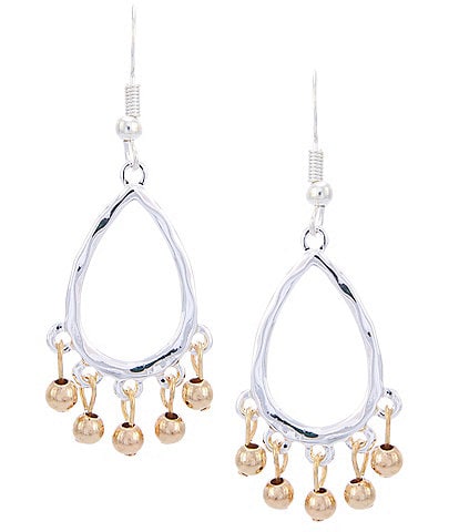 Dillard's Two Tone Dangle Drop Earrings