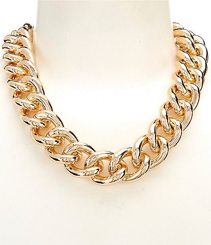 Dillard's Wide Chain Statement Necklace