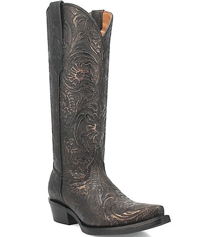 Dingo Bellona Embossed Leather Western Boots