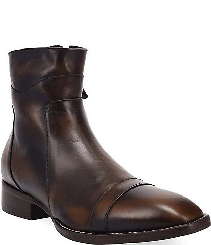 Dingo Men's Lennox Vintage Leather Square Toe Booties