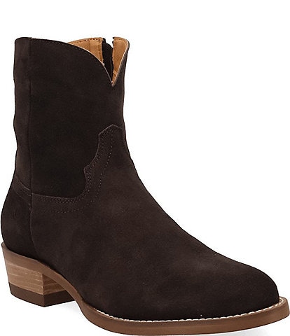 Dingo Men's Night Shift Suede Western Zip Ankle Boots