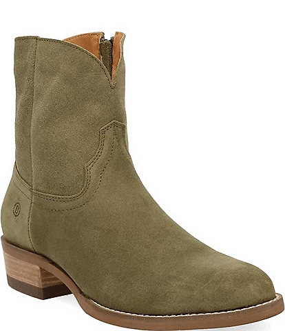 Dingo Men's Night Shift Suede Western Zip Ankle Boots