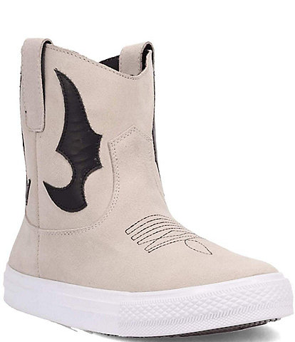 Dingo Ollie Suede Western Stitch and Appliqued Sneaker Booties